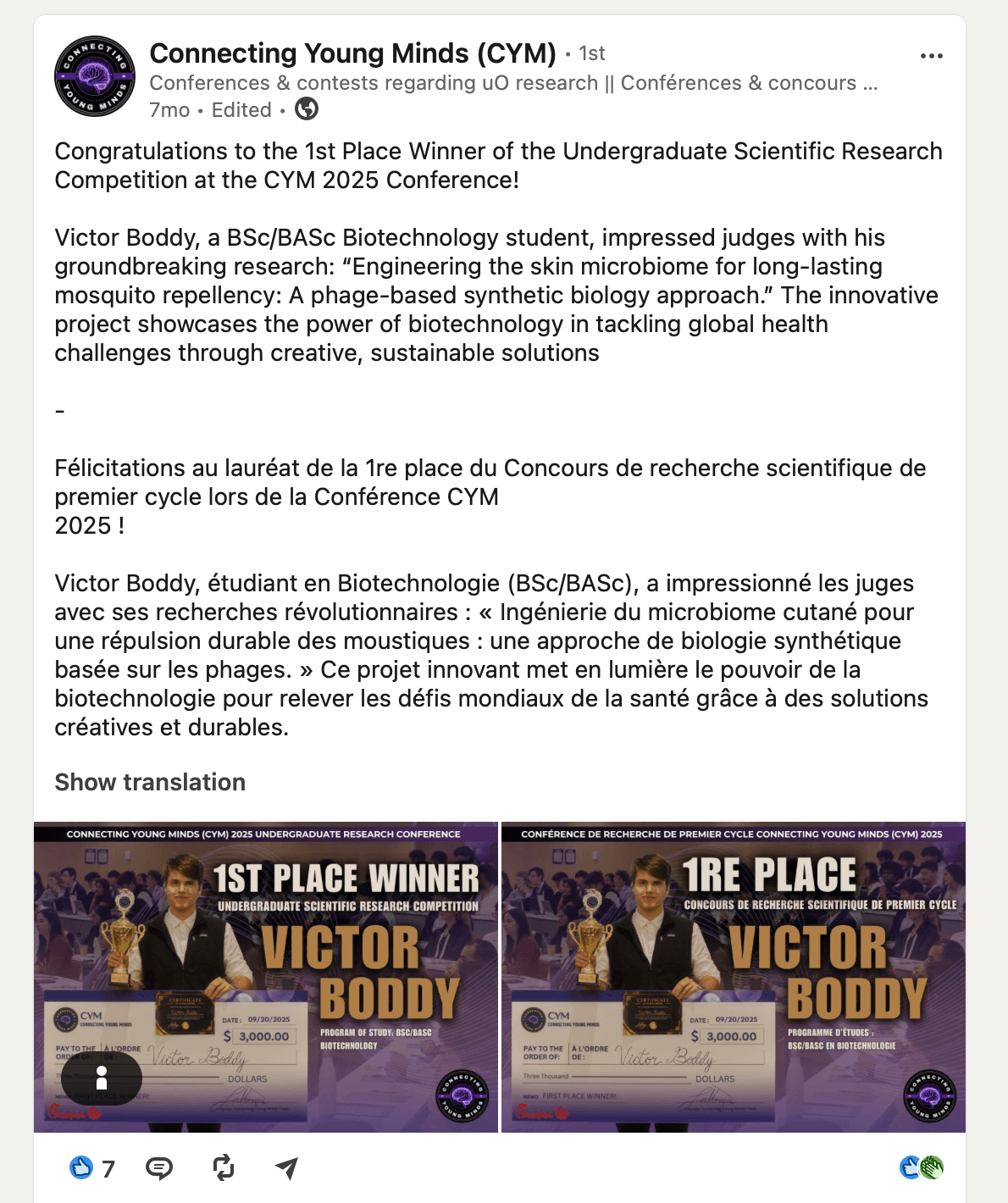 iGEM uOttawa media coverage